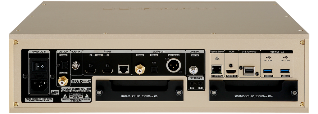 Cocktail Audio X 50D PRO, Most versatile and powerful Pure Digital Music Server with database, CD Ripper, Network Streamer