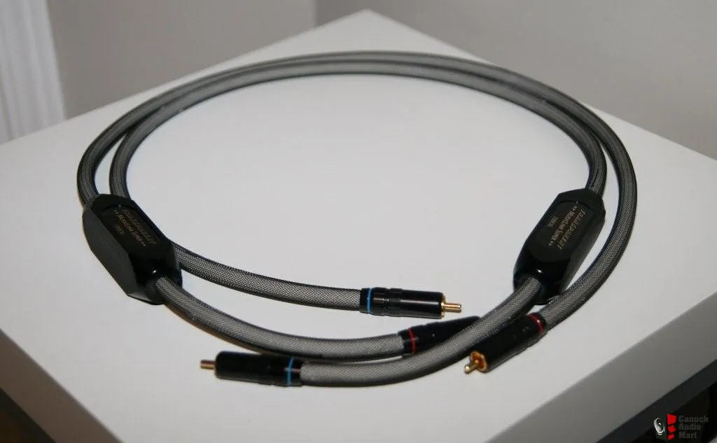 Transparent MusicLink Super XL 1m, RCA Interconnect Cable, Black Pair. S/Hand