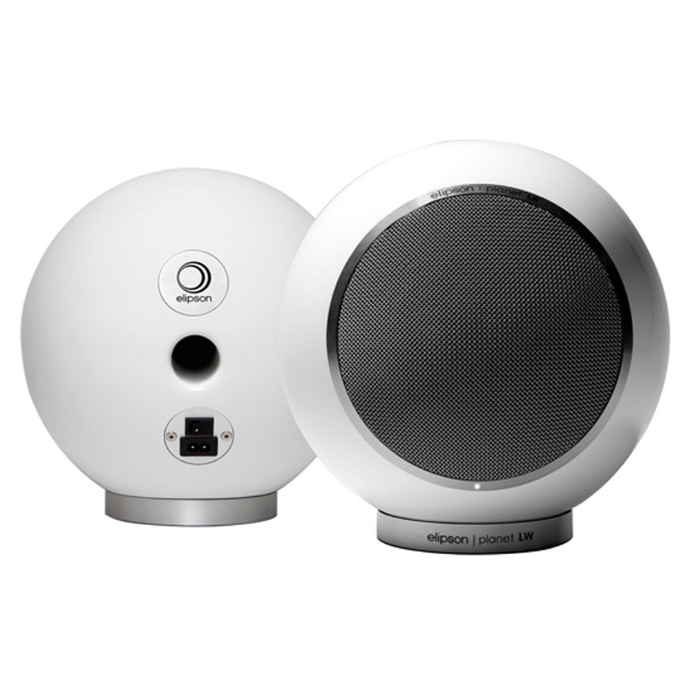 Elipson Planet LW Wireless Spherical PAIR of Speakers (White) - (Ex-DEMO)