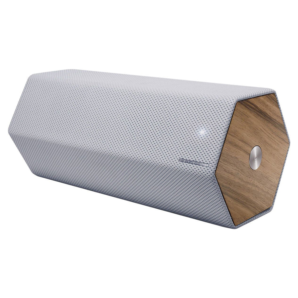Elipson Timber By Habitat Bluetooth Active Wireless Speakers (Grey), NEW