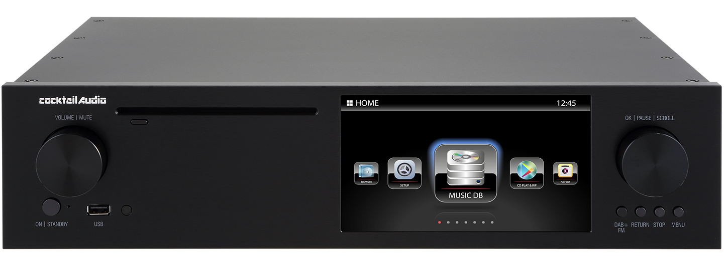 Cocktail Audio X 50D,  Most versatile and powerful Pure Digital Music Server with database, CD Ripper, Network Streamer