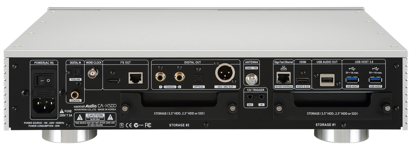Cocktail Audio X 50D, Most versatile and powerful Pure Digital Music Server with database, CD Ripper, Network Streamer