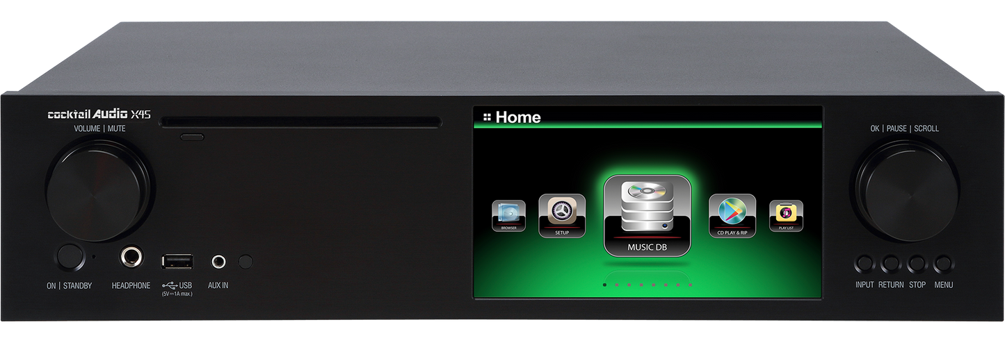 Cocktail Audio X45 CD Ripper Music Server Network Streamer Music Recorder (Black)