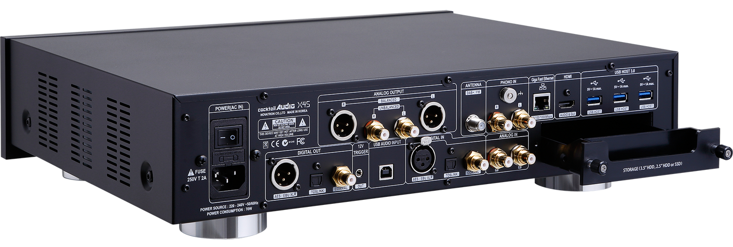 Cocktail Audio X45 CD Ripper Music Server Network Streamer Music Recorder (Black)
