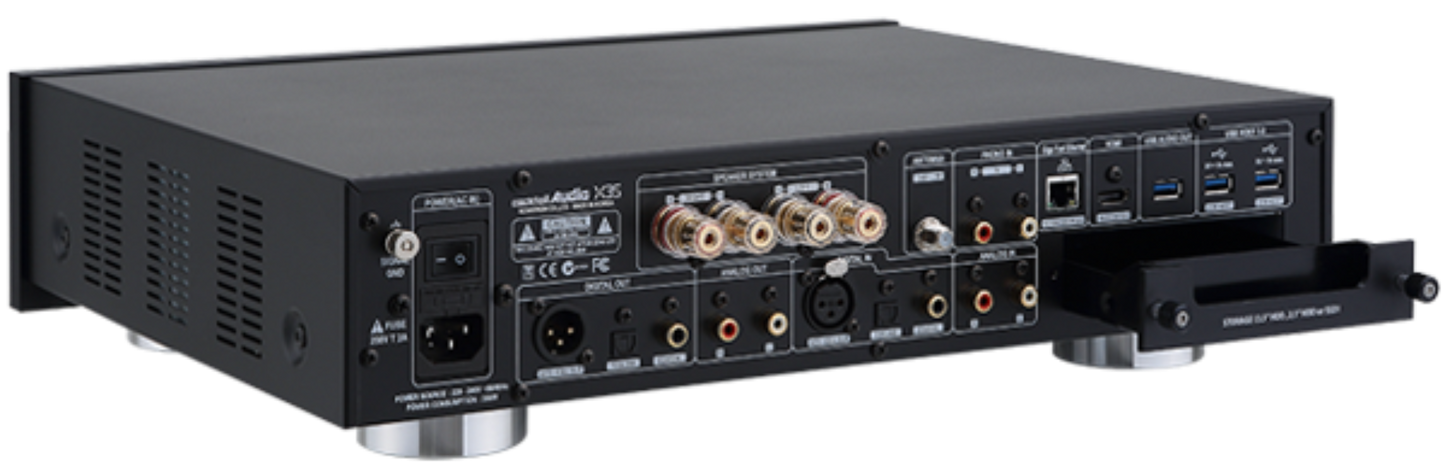 Cocktail Audio X-35 CD Ripper Music Server and Player and Network Streamer (Black)