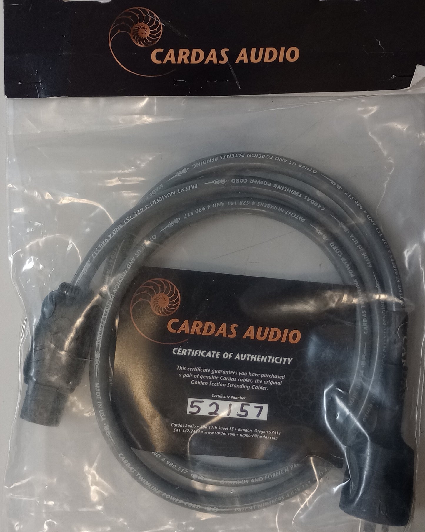 Cardas Audio Twinlink Power Cable 1.5M
