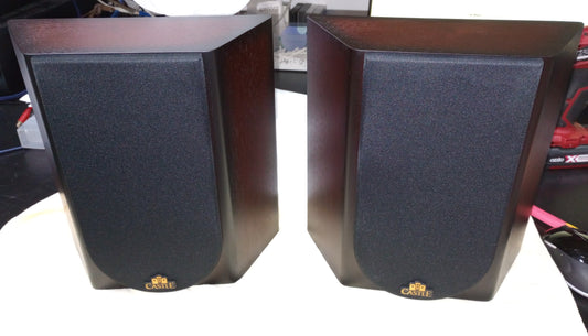 Castle Lincoln SR1 Bookshelf Speaker Mahogany (Pair-NEW)