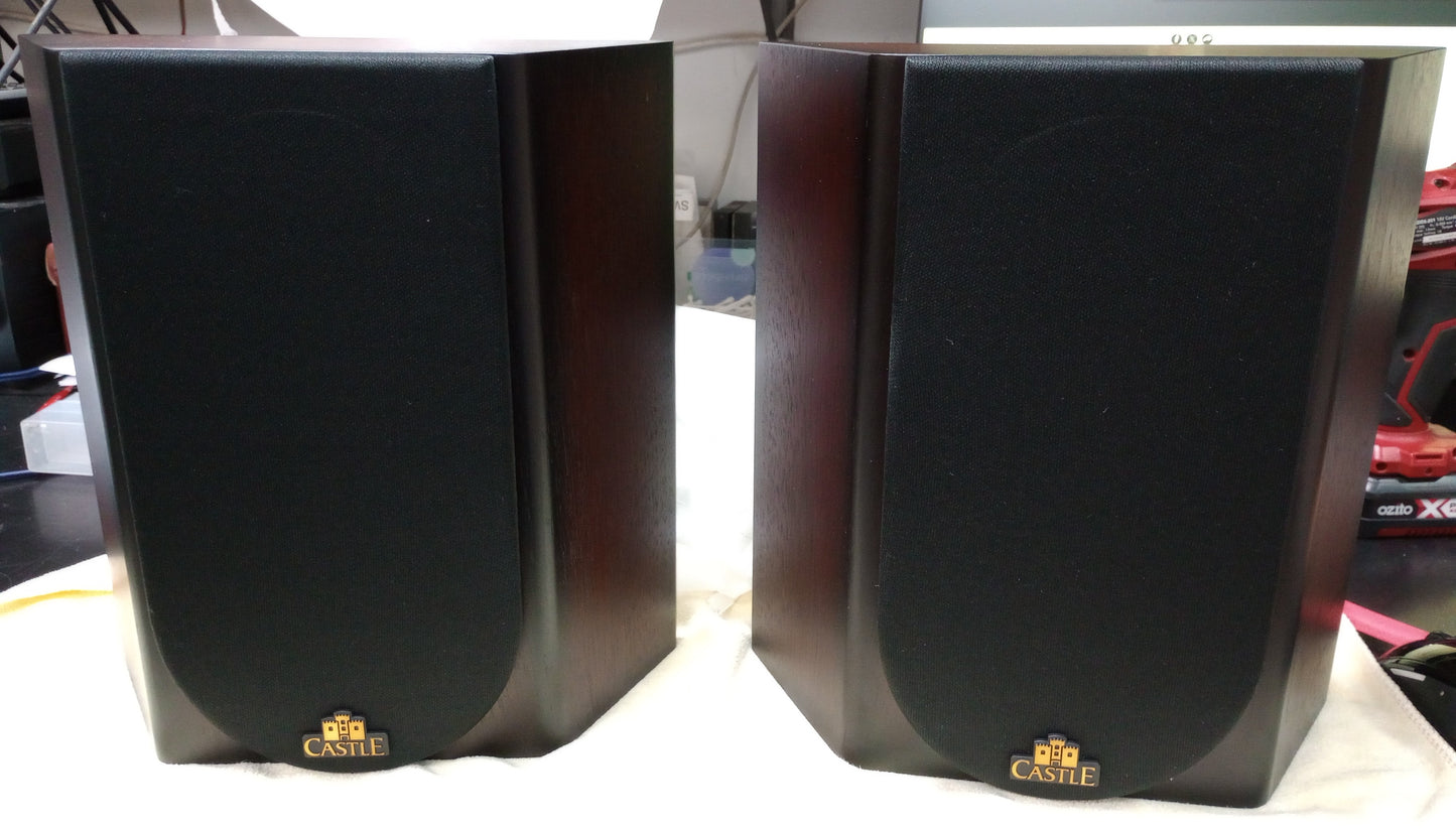 Castle Lincoln SR1 Bookshelf Speaker Mahogany (Pair-NEW)
