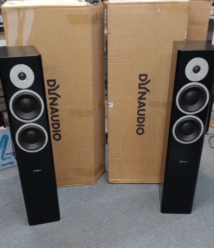 Dynaudio Focus 400XD Active Wireless Floor-Standing Speakers (Black), (Ex-DEMO)