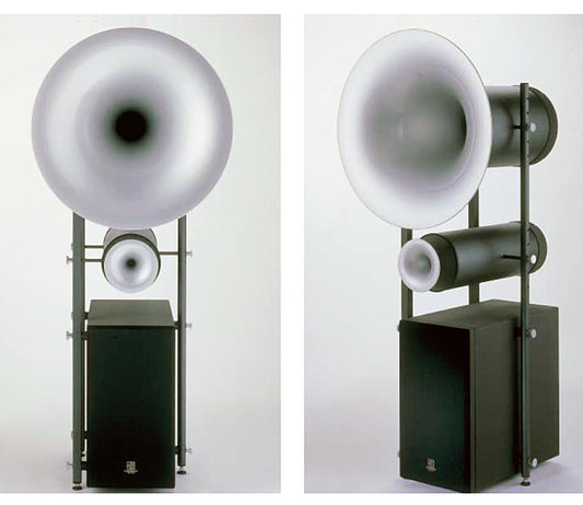 Avantgarde Duo with SUB225, Horn Speakers, Pearlescent white, Secondhand