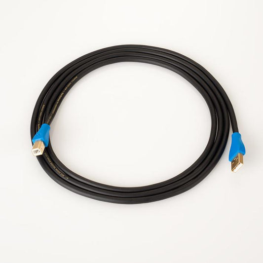 Hardwired by Transparent USB AB Cable 20 Inches