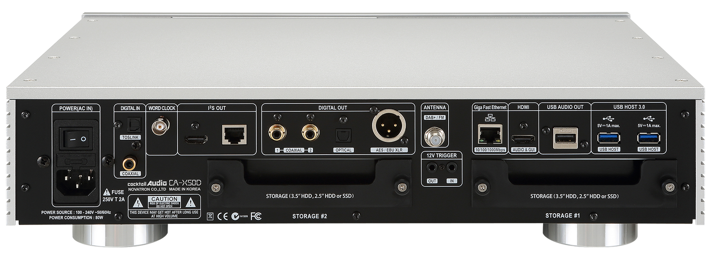 Cocktail Audio X 50D,  Most versatile and powerful Pure Digital Music Server with database, CD Ripper, Network Streamer